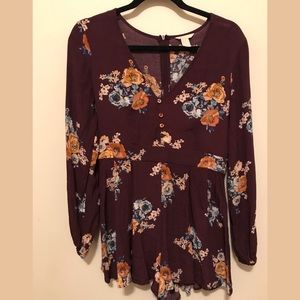 Forever 21 Floral Romper